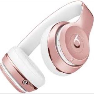 Beats by Dre solo wireless rose gold headphones